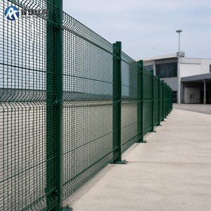 Clôture de sécurité périmétrique d'aéroport, <span class=keywords><strong>grillage</strong></span> anti-escalade 358, mailles 76,2x12,7mm, fil galvanisé 4mm, 6 pieds, chantier de construction - Product Image 1
