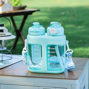 1600ml Reusable Leak-Proof Eco-Friendly Plastic Water <b>Bottle</b> with <b>Straw</b> - Product Image 6