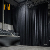 Rideaux en velours ignifuges sur mesure, rideaux acoustiques insonorisants, rideaux de théâtre robustes pour église, auditorium, école, scène