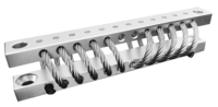 Amortisseur industriel pour systèmes de guidage naval, absorption des chocs et des vibrations aérospatiales, accessoires pour machines-outils en fil d'acier inoxydable