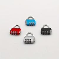 Cadenas à combinaison à 3 chiffres en alliage de zinc thermolaqué antivol, rectangulaire, à levier unique, pour bagages