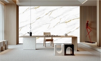 Panneaux muraux mur intérieur PVC feuille de marbre matériaux de construction imperméable résistant aux rayures