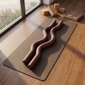 Ensemble Pilates Marron Durable 6 Pièces : Ballon PVC, Anneau de <span class=keywords><strong>Yoga</strong></span>, Lestes Cheville en Silicone, Bandes de Résistance Élastiques, Logo Personnalisé, Pour la Maison - Product Image 4