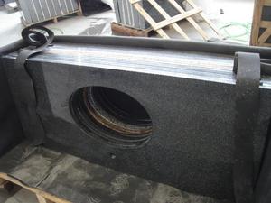 G654 gạch <span class=keywords><strong>Granite</strong></span> màu xám đậm cho nhà bếp đảo băng ghế dự bị bàn làm việc Tops bàn ăn - Product Image 3