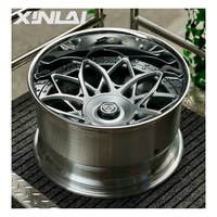 Jantes de polissage à lèvres profondes concaves profondes XINLAI 5x120 5x130 17-22 pouces jantes en alliage d'aluminium forgé 2 pièces pour Benz Audi BMW