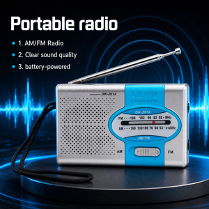 Radio AM/FM Portátil <span class=keywords><strong>DEKKO</strong></span> X-2012 con Altavoz Integrado, 2 Pilas AA, FM 88-108MHz, Personalizable OEM - Product Image 1
