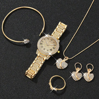Montre à quartz de luxe pour femme avec diamants, cadran romain, coffret cadeau bijoux