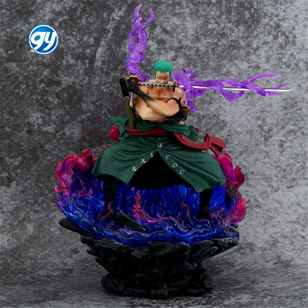 GY Figuras de One Pieced Teufels Tränen Roronoa Zoro König Neun Messer fluss Asura Yan Magic Modell Spielzeug Ornamente Action figur