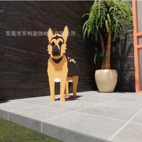 Décorations de jardin créatives OEM ODM, jardinières en forme de chien, pots de fleurs en plastique, panneaux en mousse PVC, cadeau
