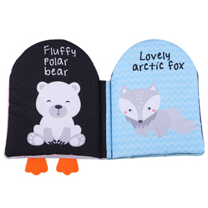 Libro <span class=keywords><strong>de</strong></span> Tela Educativo <span class=keywords><strong>de</strong></span> Pingüino <span class=keywords><strong>en</strong></span> Blanco y Negro para Niños, Juguete <span class=keywords><strong>de</strong></span> Peluche para Actividades Silenciosas - Product Image 5