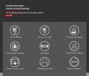 1000W güç tam otomatik araba <span class=keywords><strong>ac</strong></span> soğutucu gaz r134a otomatik soğutucu kurtarma makinesi HW-998 - Product Image 4