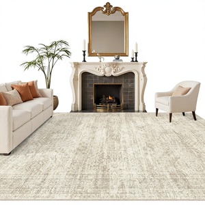 <span class=keywords><strong>Tappeto</strong></span> Intrecciato Meccanicamente Pieghevole e Quasi Lavabile 8x10, Morbido Grande <span class=keywords><strong>Tappeto</strong></span> <span class=keywords><strong>Vintage</strong></span> <span class=keywords><strong>Beige</strong></span> per Soggiorno, Camera da Letto, Sala da Pranzo - Product Image 1