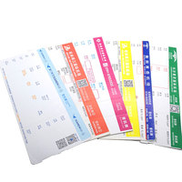 Étiquettes personnalisées en carton couché couleur modèle Kinmit 20802 pour billets d'avion, format personnalisé, certifiées ISO9001, fabriquées en Chine