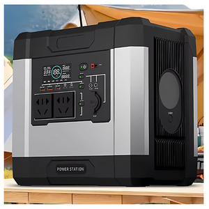 แผงโซลาร์เซลล์พกพา 1030.4Wh แบตเตอรี่สำรองแบบชาร์จเร็วสองทาง LiFePO4 คลื่นไซน์บริสุทธิ์ ชาร์จไร้สาย รีโมทคอนโทรลในรถยนต์ ไฟฉาย - Product Image 5