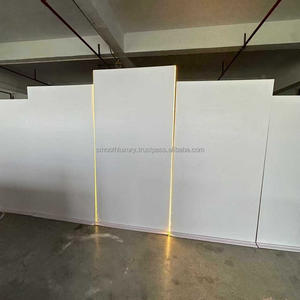 SMOOTH Acrylic White with Sliver Grid Wedding white 3D <b>Backdrop</b> <b>Stand</b> Event Wall props - Product Image 5