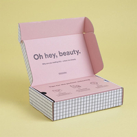 Cajas de Envío de Cartón Corrugado Personalizadas con Impresión, Reciclables, con Laminado Brillante/Mate, Logotipo Personalizado, para Pequeñas Empresas