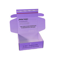 Boîte d'emballage pour vêtements en carton ondulé personnalisée, recyclée, avec bande de déchirement, pelliculage mat UV, doublure en mousse, personnalisable