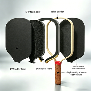 Paleta de Pickleball con Superficie de Carbono por Fricción, Venta al Por Mayor de Fábrica, Aprobada por USA Pickleball, para Jugadores Avanzados, Ligera y de Alta Potencia - Product Image 3