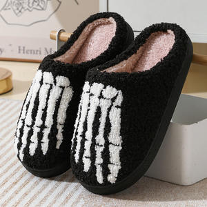 Pantuflas Personalizadas de Felpa con Diseño de Garra de Fantasma para Halloween, para Interiores y Exteriores, con Logotipo, Punta Cerrada, Antideslizantes, para Verano y Otoño - Product Image 6