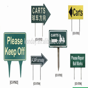 Señalización Personalizada para Campos <span class=keywords><strong>de</strong></span> Golf con Estacas, Señales <span class=keywords><strong>de</strong></span> Dirección para Carritos <span class=keywords><strong>de</strong></span> Madera y Plástico Resistentes a la Intemperie - Product Image 3