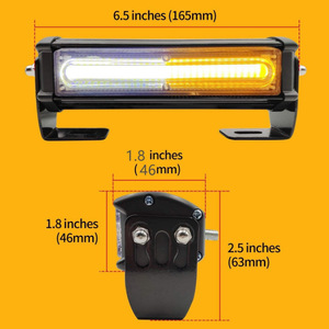 <b>LED</b> Flashing <b>Light</b> <b>Bar</b> 12-24V Warning Hazard <b>Light</b> For Truck Off-Road Roof Side Mount - Product Image 2