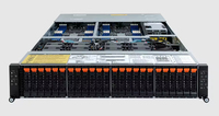 Serveur d'entreprise prêt pour les GPU, 24 baies, 2U, R283-Z96, double EPYC 9004, 64 Go, pour l'entraînement IA
