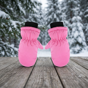 High Quality Thermal Leather Running <b>Mittens</b> with Cotton Lining Touchscreen Compatible for Winter Outdoor Sports & Ski Use - Product Image 4