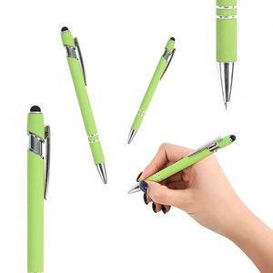 Promotional Cheapest Aluminum Ballpoint Stylus <b>Pen</b> With Soft Rubber Touch Screens <b>Cheap</b> Custom Logo for Mobile Phone Ball Point - Product Image 3