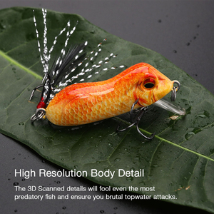 5cm 6.5g Grenouille Appât Flottant Leurres Crankbait Pêche Au Vairon Leurre Appât Dur-artificielles L'attirail De Leurres Minnow - Product Image 4