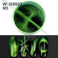 Pigment de vernis gel métallique effet œil de chat magnétique ondulé, couleur UV, poudre magnétique œil de chat pour vernis gel UV