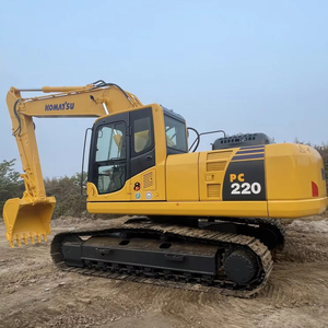 Excavatrice d'occasion Komatsu PC220 de 22 tonnes pour l'exploitation minière, l'agrandissement de carrières, les travaux de terrassement à grande échelle et la construction de fondations - Modèles PC220, PC220LC, PC220HD, PC220SE - Product Image 1
