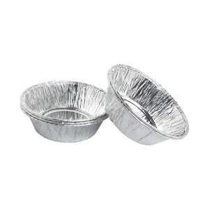 Wholesale Disposable Baking Cake Pans Small Capacity Aluminium Foil Container Cup