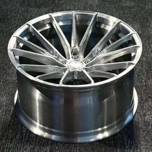 Jantes en alliage d'aluminium forgées sur mesure avec des jantes profondes, 18-22 pouces, finition brossée, 5x114.3, 5x112, 5x120, pour BMW et Audi - Product Image 2