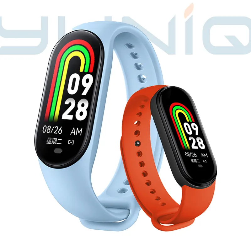 Yuniq DigitaL Touch Watch Band Waterproof 2023 High Quality Sport Fitness Control Bracelet Wholesale For Men Women Smart Band M8