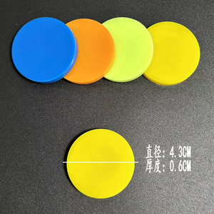 Plastic Counting Chips 4.3Cm Diameter Smooth Surface Game Tokens For Learning And Play - Product Image 1