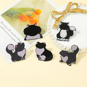 Épingles à revers en métal personnalisées en gros, mignonnes, de style Pokémon, en nickel noir, émail doux et dur, pour cadeau - Product Image 6