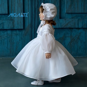 Vestidos de Alta Calidad MQATZ para Bebés de 0 a 12 <span class=keywords><strong>Meses</strong></span>, Vestido Blanco de Princesa para Niña, Traje para Fiesta de Primer Cumpleaños - Product Image 2