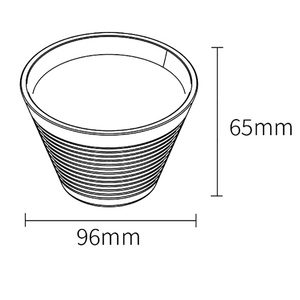 ที่กรองกาแฟแบบ Pour Over ขนาด 2-4 ถ้วย ทำจากพลาสติกปลอดภัย ใช้สำหรับชงกาแฟแบบช้าๆ เหมาะสำหรับร้านกาแฟ การเดินทาง และใช้ในบ้าน - Product Image 2