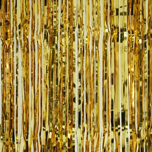 Foil Fringe Curtain 1x3M / 3.2 x 9.8 ft Backdrops Shiny Shimmer Wedding Birthday Graduation Party Decoration