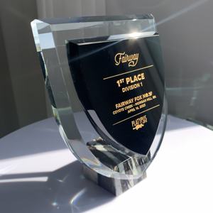 Placa negra de premios de cristal de alta calidad K9 de nuevo diseño ADL con logotipo personalizado y palabras para regalos de negocios de recuerdo - Product Image 4