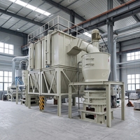 Broyeur industriel compact HGM contrôlé par PLC et variateur de fréquence pour la production de poudre de mica et de graphite, service personnalisé