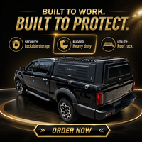 Cubierta Rígida para Camioneta de Aleación de Aluminio, con Cerradura, Impermeable, Módulo de Almacenamiento 4x4