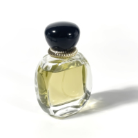 Étiquettes personnalisées, flacons en verre transparent avec couvercles, flacons vides pour huiles essentielles, flacon de parfum de luxe unique, 50 ml