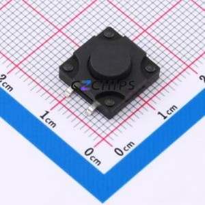 SMG-12T-H055A1 Tactile Switch SMD-4P,12x12mm Switch Single Pole Single Throw Round Button 2.5N 12mm - Product Image 1