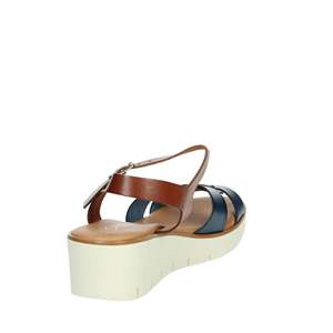 รองเท้าส้นเตารีดหนังสีน้ำเงิน Cinzia Soft Donna รุ่น Platform สำหรับผู้หญิง - Product Image 2