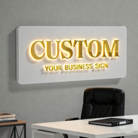 Enseigne LED 3D personnalisée pour logo de marque d'entreprise, enseigne extérieure pour magasin, enseignes commerciales personnalisées, enseigne rétroéclairée LED