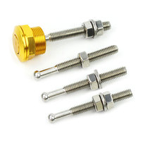 Goupille de capot de voiture en gros, goupille de déverrouillage rapide argentée, loquet de capot de 22 mm, verrou de capot en aluminium anodisé pour voitures de marque célèbres