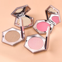 Marque privée professionnelle en gros végétalien sans cruauté éclaircir le maquillage du visage surligneur Palette surligneur à haute teneur en pigment