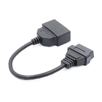 Car OBD2 Cable for Camry 22Pin to 16 PIN Connector Female Plug Toyota Car OBD2 Adapter with 1 Year Warranty for Diagnostic Tool