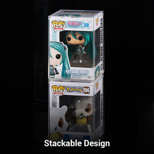 Funko Pop Premium Protector Vitrines de présentation Figurines en vinyle à collectionner-Durable Crystal Clear and Stackable Storage Funko Pop Case - Product Image 4